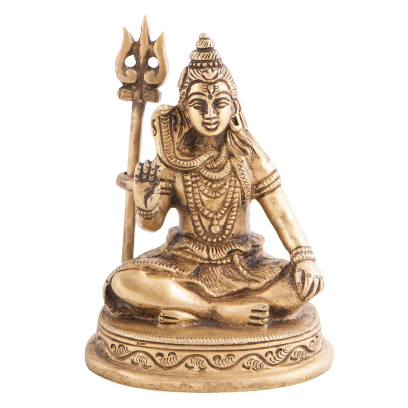 Shiva Figur aus Messing, 10 cm