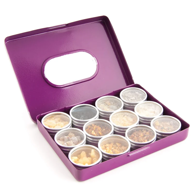 Räucher Set Reine Harze - 12 Döschen, 50 g