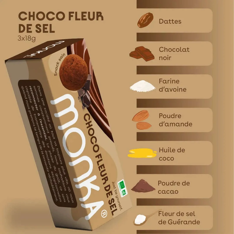 Monka® - Choco fleur de sel (Bio)
