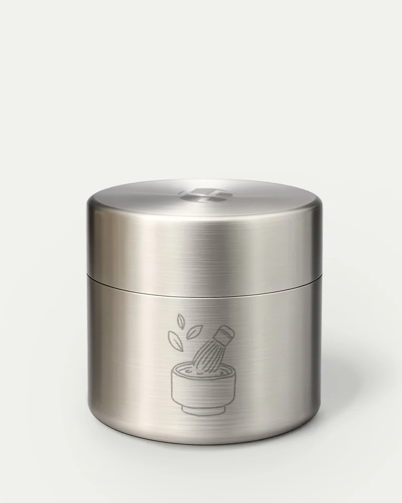 Natsume Edelstahl Dose – Aufbewahrung für Matcha & Tee