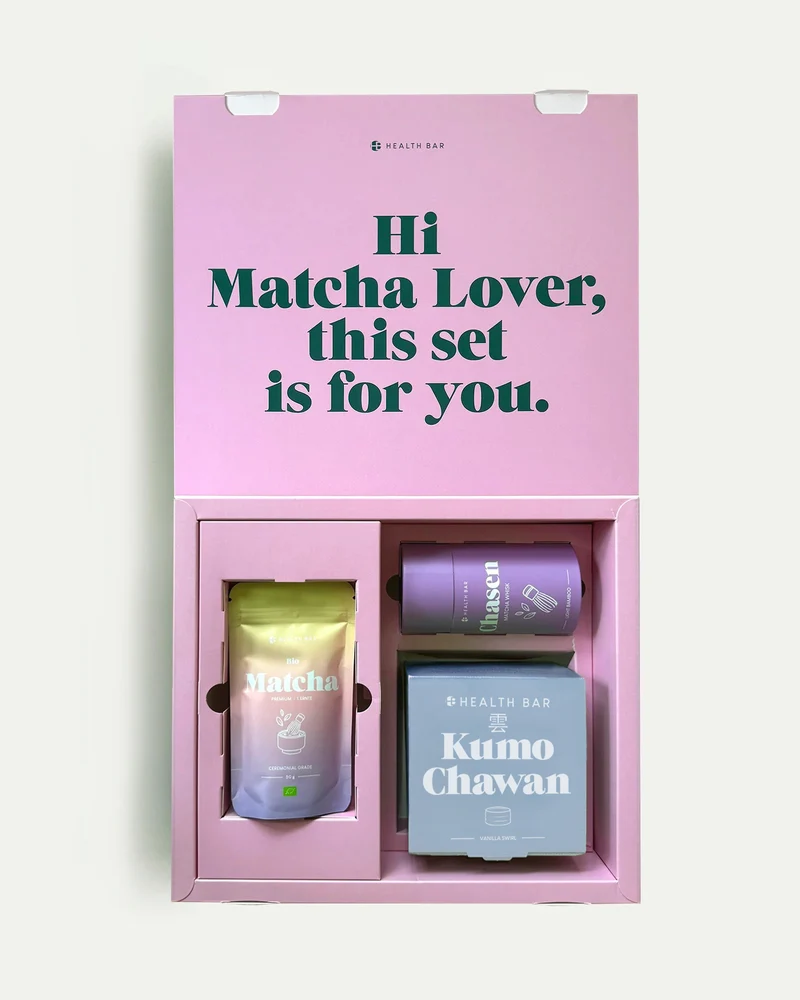 Matcha Set M - Kumo Chawan Vanilla Swirl