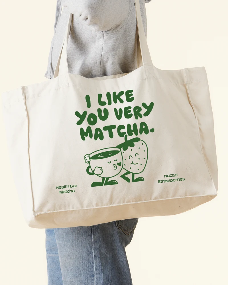 Health Bar x Nucao Shopper – I like you very matcha