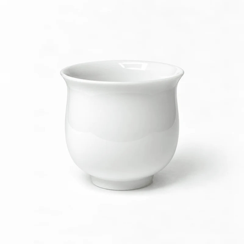 Jingdezhen „Fulu“ handgefertigte weiße Jade-Teetasse 45 ml