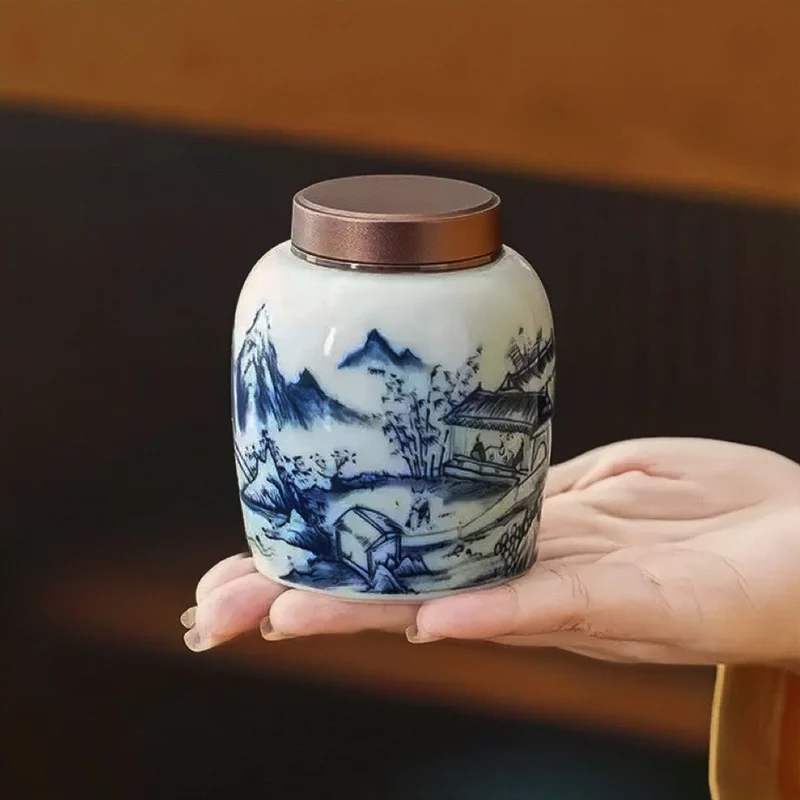 Premium Qinghua Porzellan-Vorratsdose