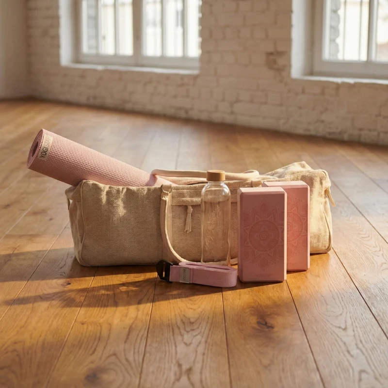 Yoga-Set Carry-Bottle nature - velvet rose
