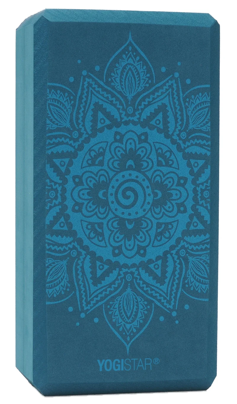 Yogablock yogiblock® basic - art collection - spiral mandala - petrol