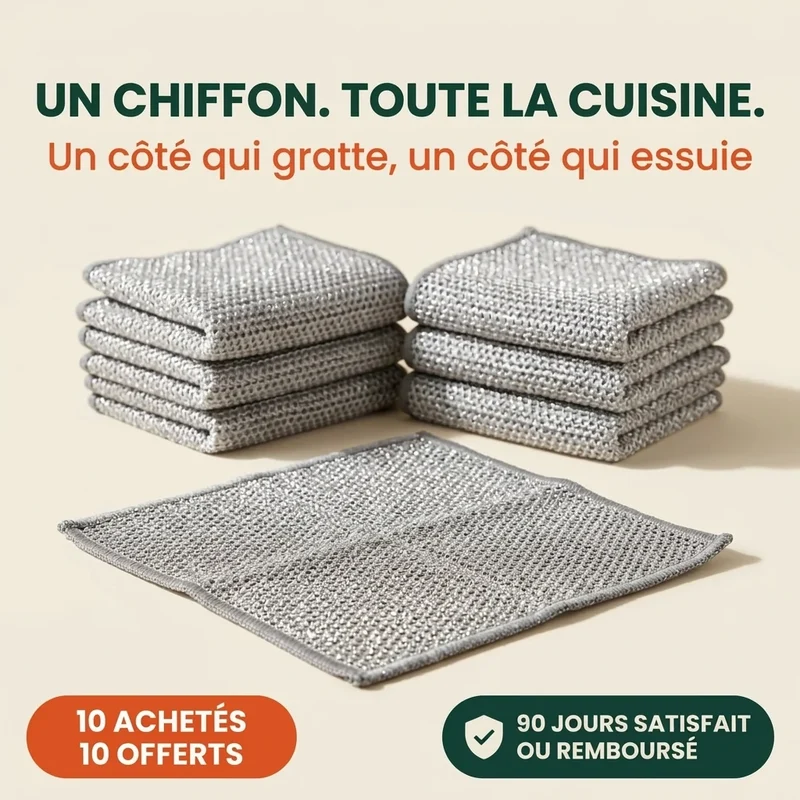 Chiffon Double Face Réutilisable