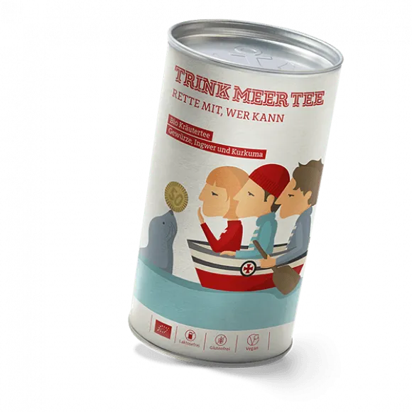 Trink Meer Tee - Rette mit, wer kann - Kräutertee - 100g Dose