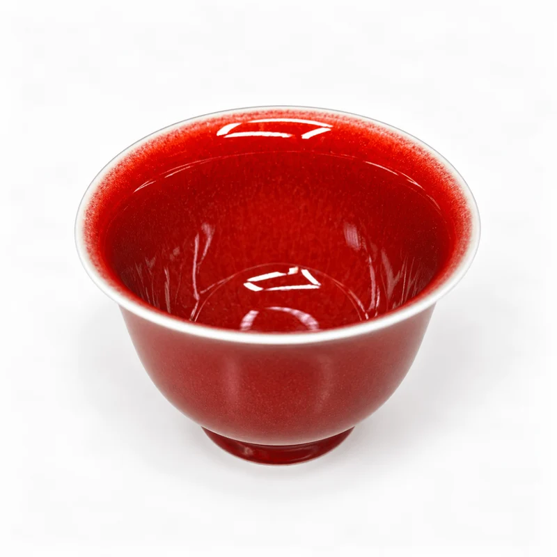 Langhong-Teetasse – Legendäres Kupferrot aus Jingdezhen