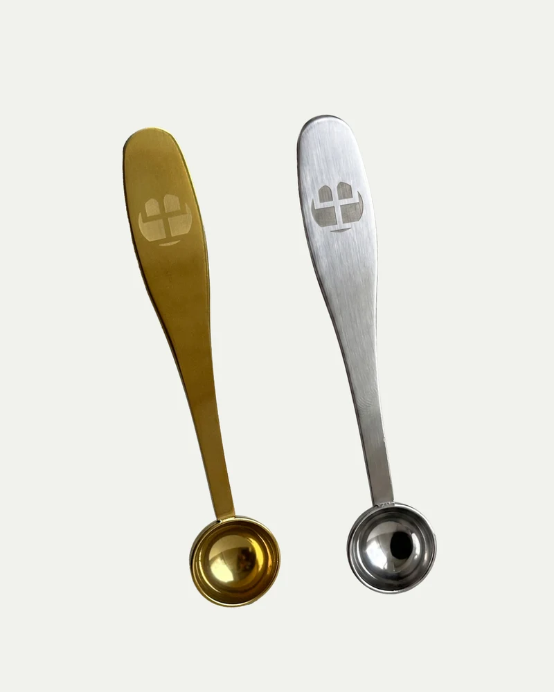 Golden & Silver Spoon – Matcha Dosierlöffel aus Edelstahl