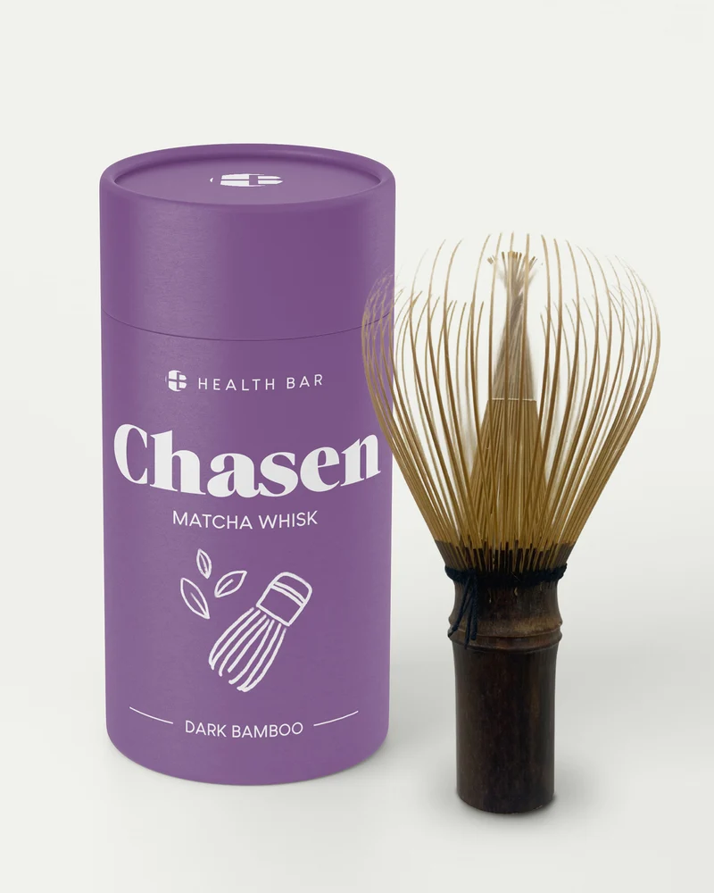 Matcha Besen Zen Chasen aus dunklem Bambus