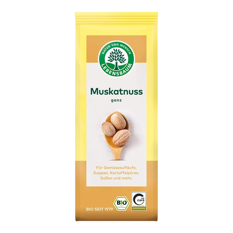 Bio Gewürz Muskatnuss, ganz, 3 Stück von Lebensbaum