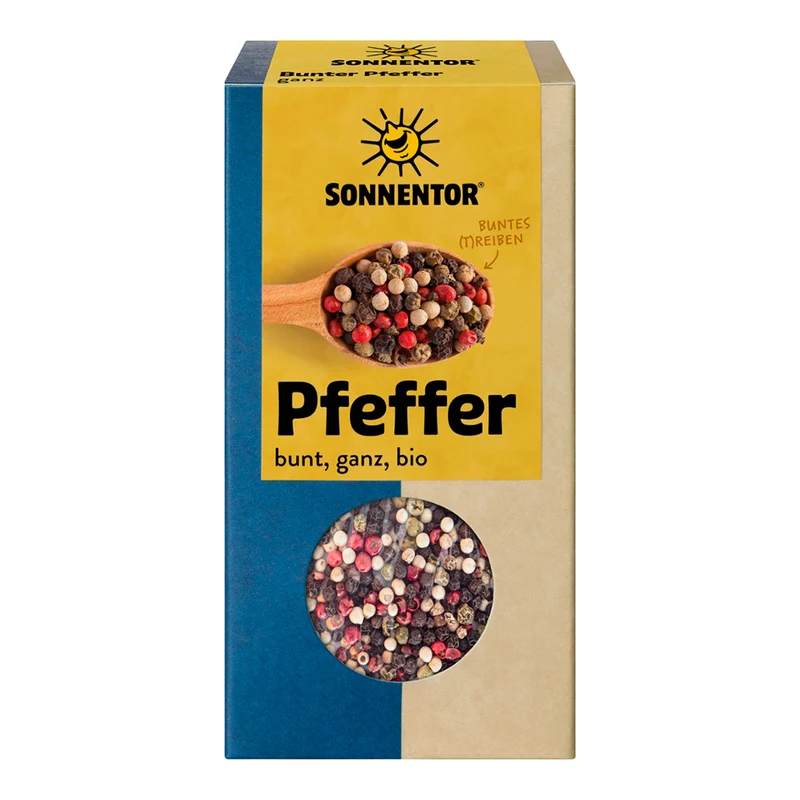 Bio Gewürz Pfeffer bunt, ganz, 50g von Sonnentor
