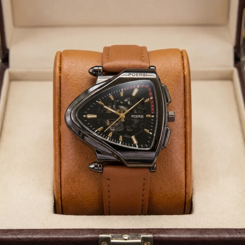 Montre en cuir élégante pour homme