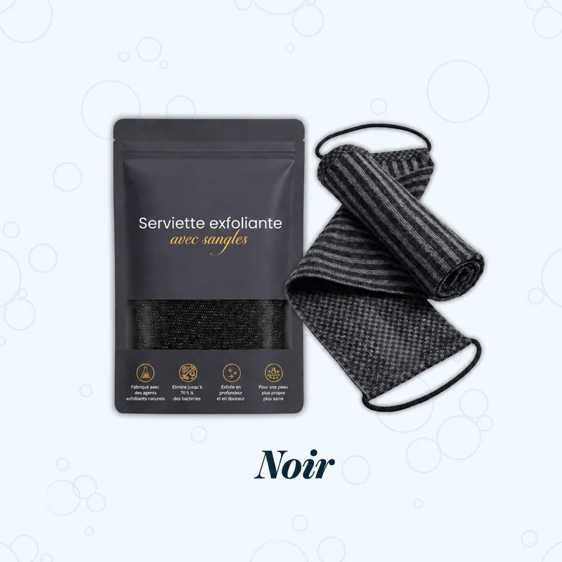 Serviette exfoliante corps longue