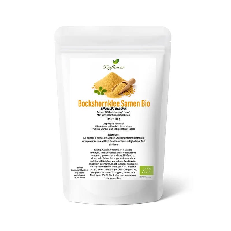 Superfood - Bockshornklee Samen Bio, gemahlen
