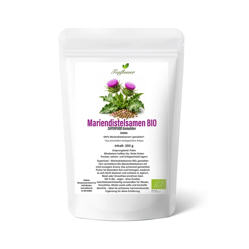 Superfood - Mariendistelsamen BIO gemahlen