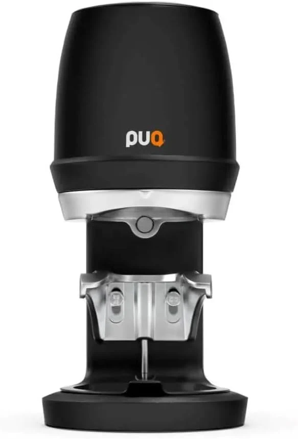 PUQ Press Q Elektrische Tamperstation Gen 6, Automatischer Espresso Tamper mit 5 Tampprofilen, 58mm Siebträger, Einstellbarer Pressdruck 5-30kg, Schwarz