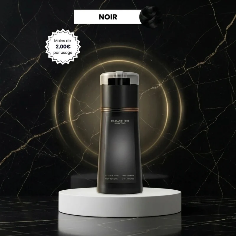 Shampooing Colorant Instantané pour Cheveux Blancs et Gris