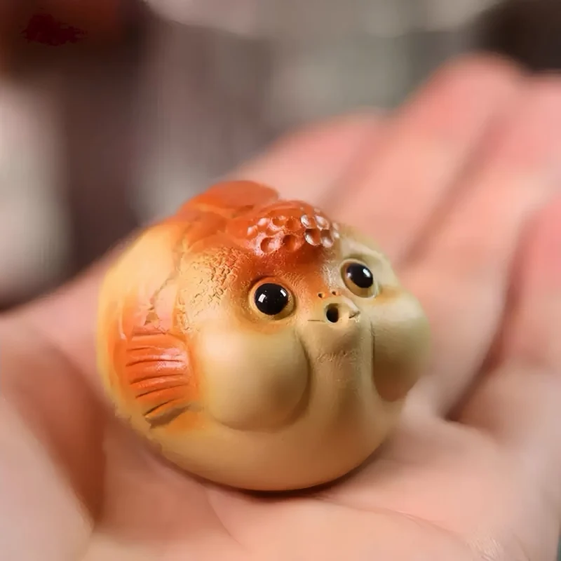 Blasenfisch – Handgefertigtes Teetier aus Ton