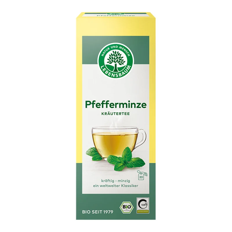 Bio Pfefferminz Tee von Lebensbaum, 20 Teebeutel