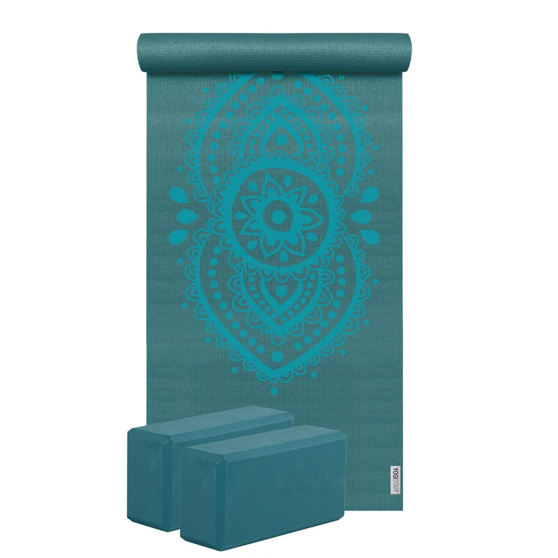 Yoga-Set Starter Edition - ajna chakra (Yogamatte + 2 Yogablöcke)