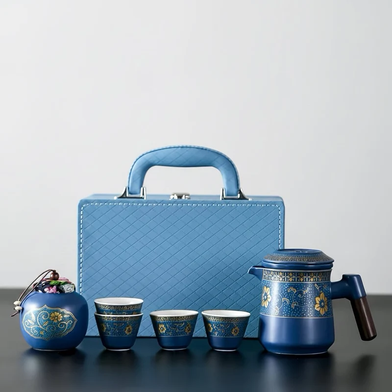 Blue Dynasty – Premium-Reise-Teeset für Büro und Freizeit