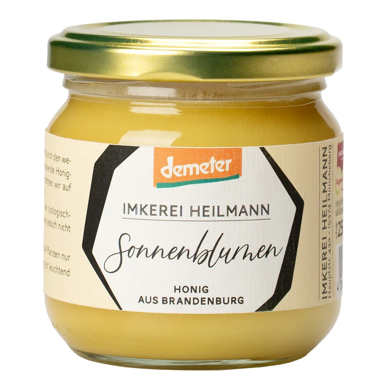Demeter Sonnenblumen-Honig aus Deutschland, 250g