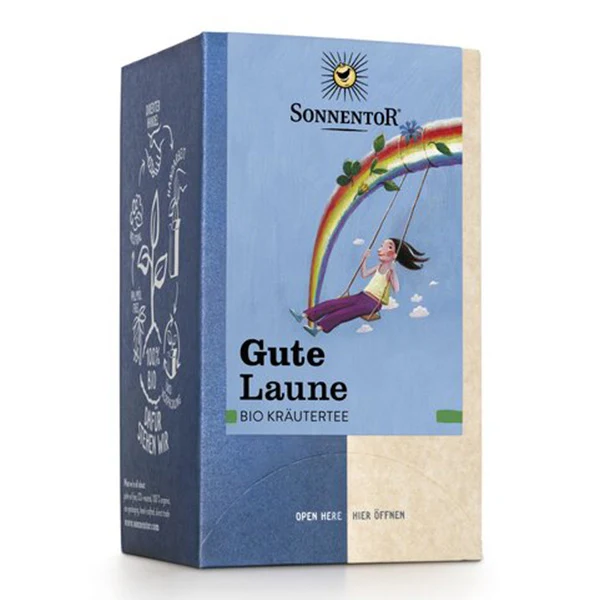 Bio Kräutertee Gute Laune von Sonnentor, 18 Teebeutel