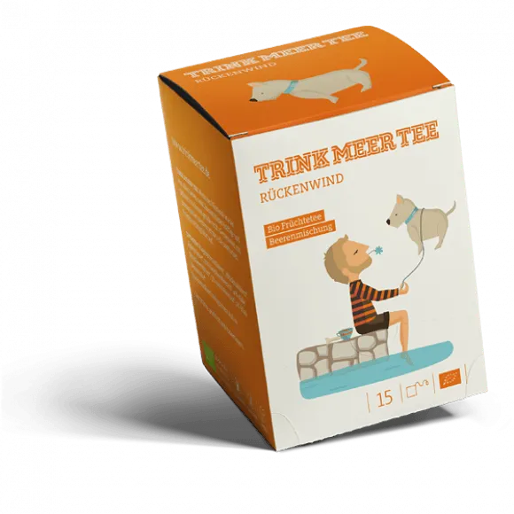 Trink Meer Tee - Rückenwind - Früchtetee - Beutel 15 x 4g