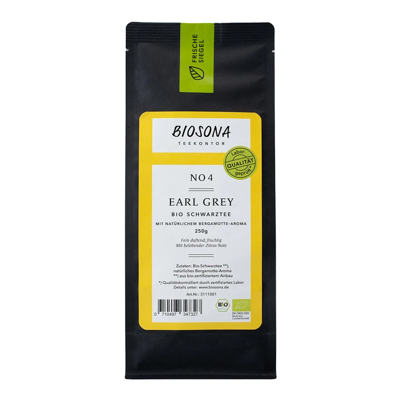 Schwarzer Bio-Tee Earl Grey, 250g von Biosona