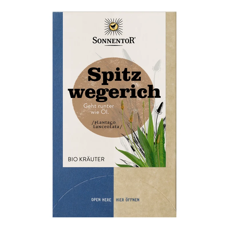 Bio Spitzwegerich Tee von Sonnentor, 18 Teebeutel