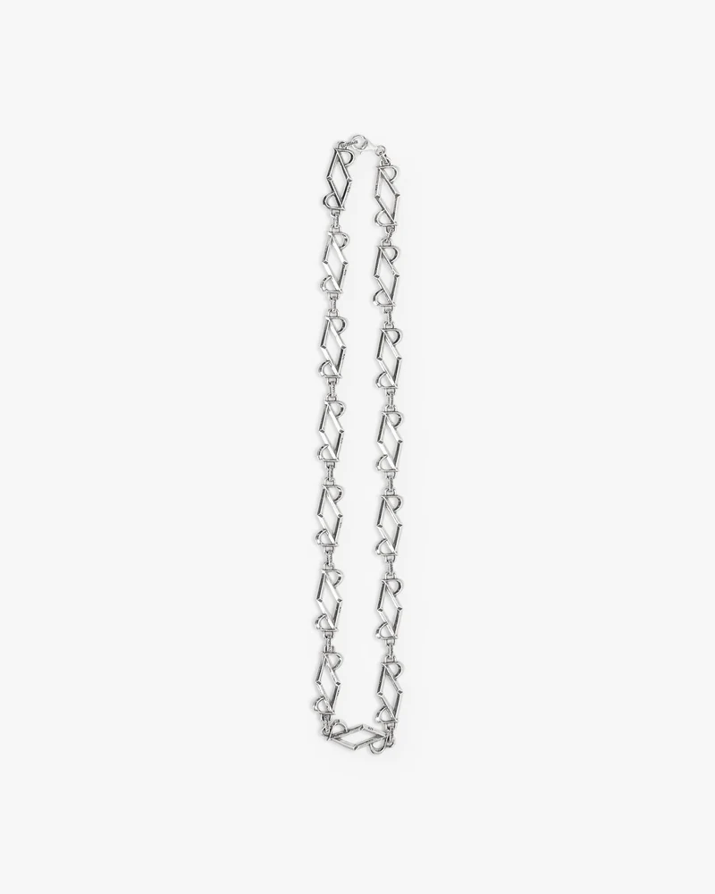 Initial Chain Necklace - Silver