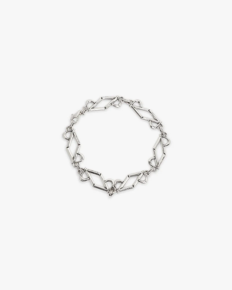 Initial Chain Bracelet - Silver