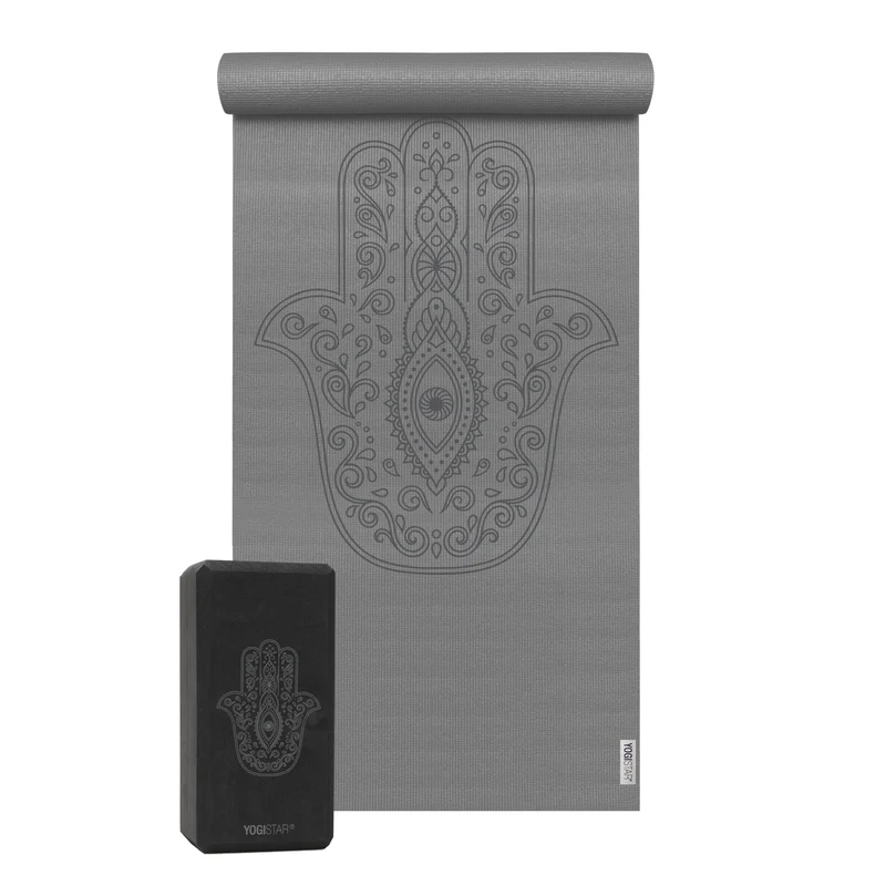 Yoga-Set Starter Edition - hand of fatima (Yogamatte + 1 Yogablock)