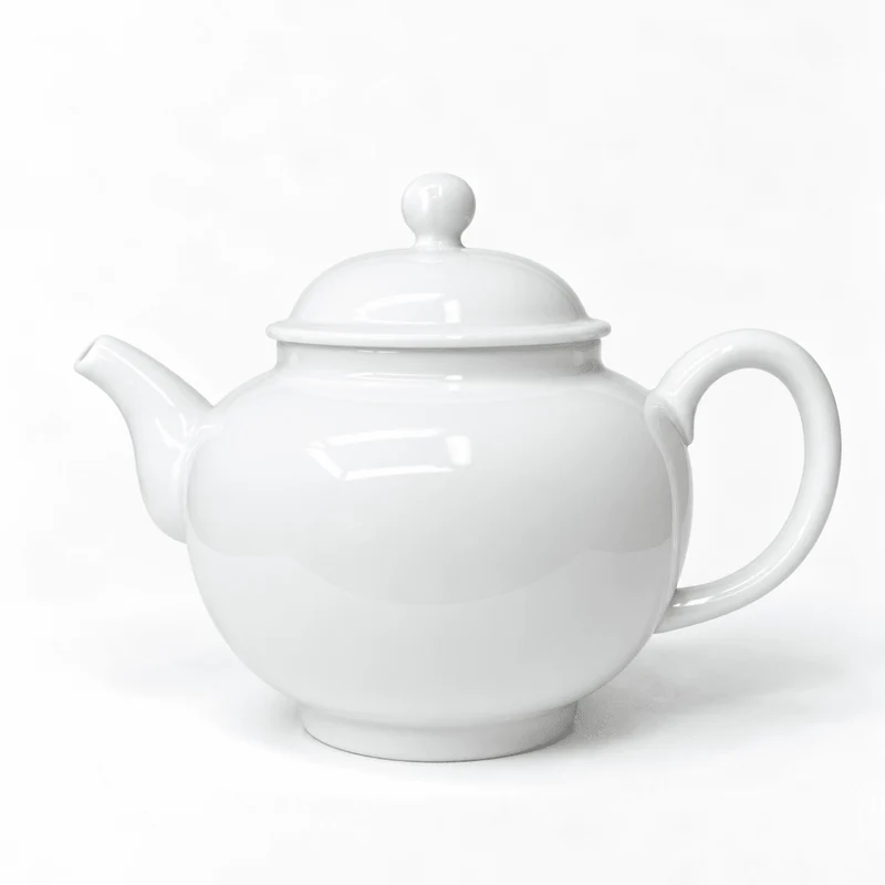 Jingdezhen „Ru yi“ Große Gongfu-Teekanne aus weißer, anmutiger Jade, 380 ml