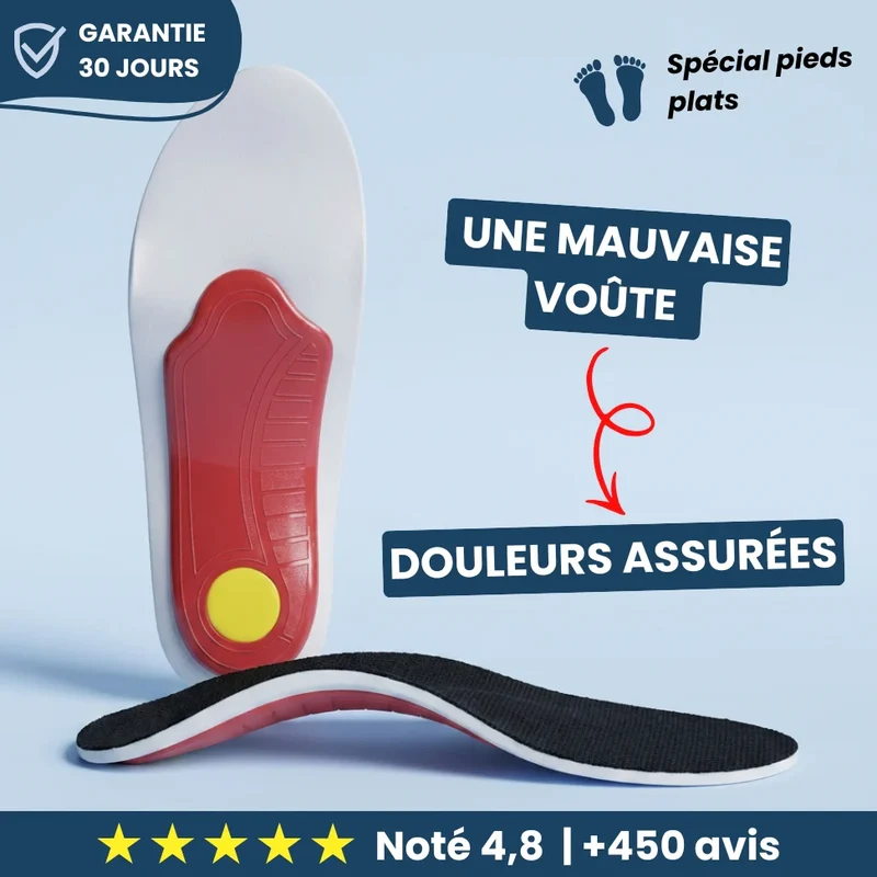 Semelles Ergonomiques Pieds Plats