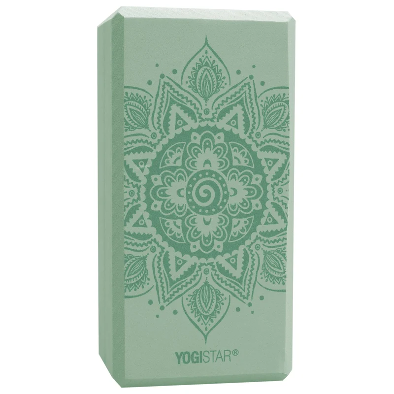 Yogablock yogiblock® basic - art collection - spiral mandala - velvet mint