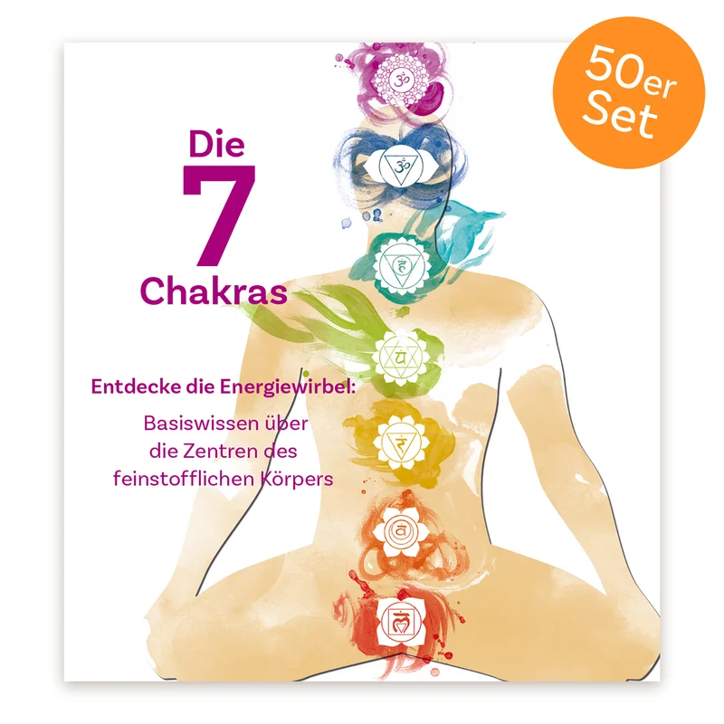 50er-Set Mini-Heft "Die 7 Chakras"
