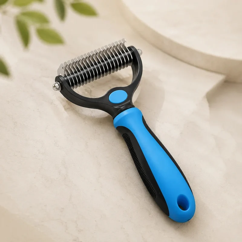 Brosse anti-poils double spirale