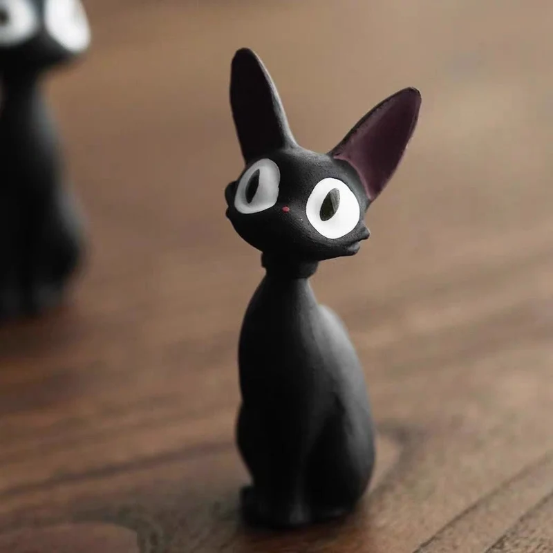 Handgemachtes Teegeschirr „Little Watcher“ mit schwarzer Katze