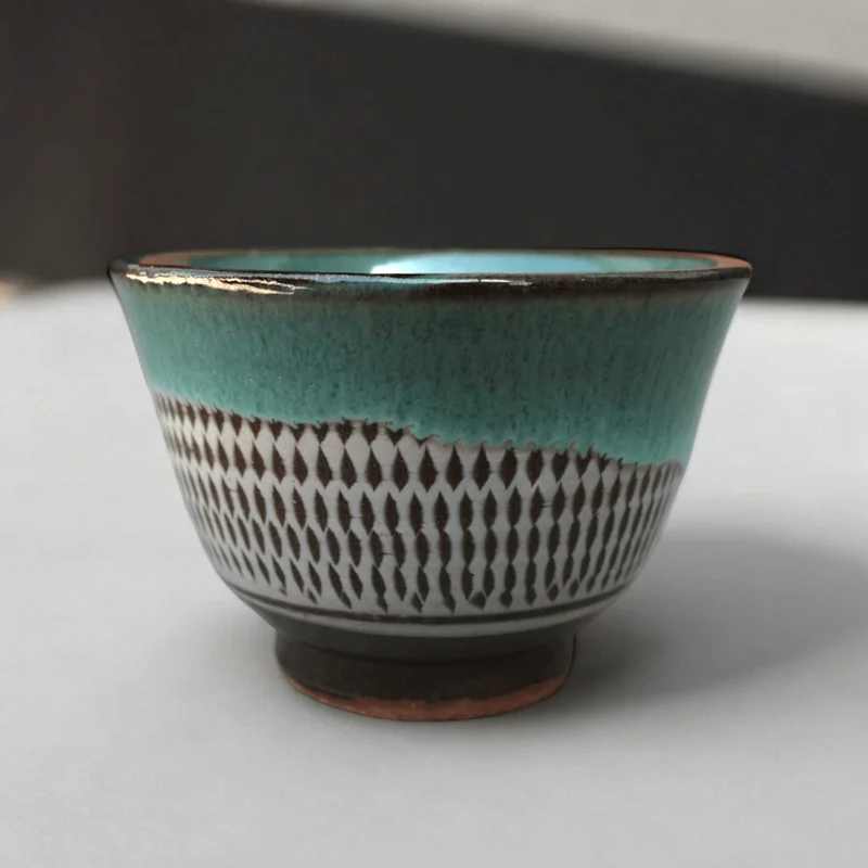 Koshiwarayaki Blaue Tobi-Ganna Teetasse