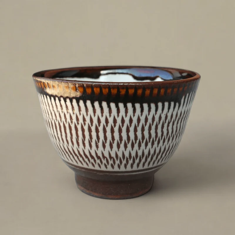 Koshiwarayaki Braune Tobi-Ganna Teetasse