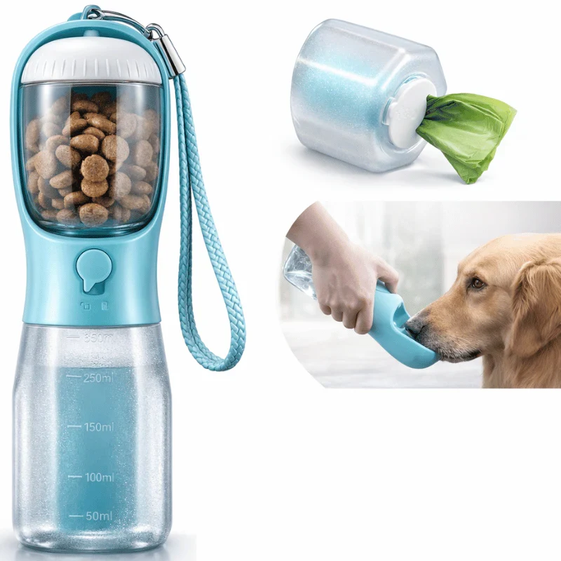 Gourde 3-en-1 Portable pour Animaux