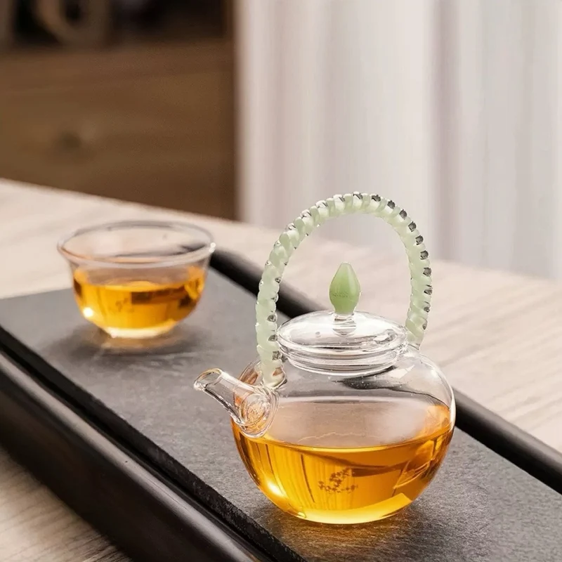 Leuchtende Loop Glas-Teekanne, klein, 120 ml