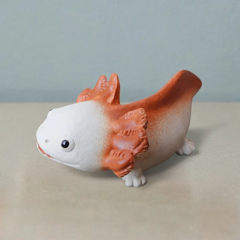 Handgefertigtes Axolotl-Teehaus