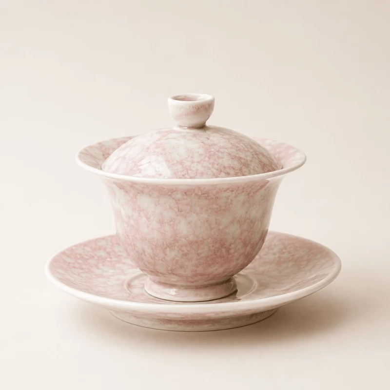 Jingdezhen blühender handgefertigter Gaiwan