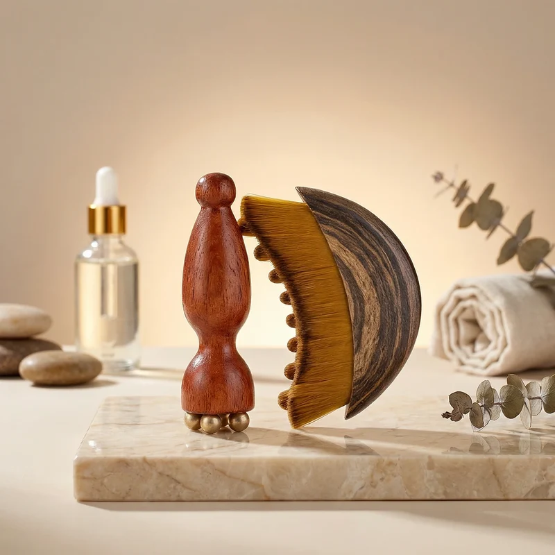 Ensemble brosse faciale et massage oculaire
