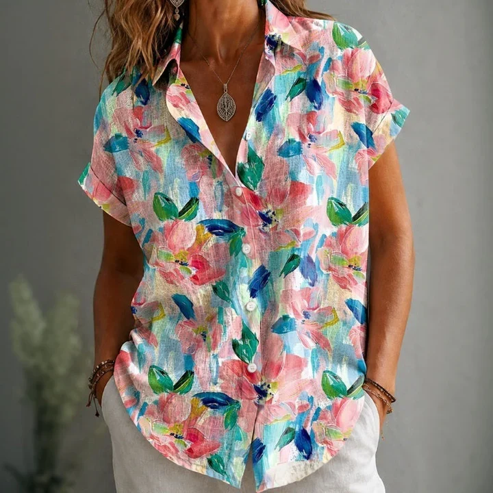 Chemisier Floral Femme Fluide