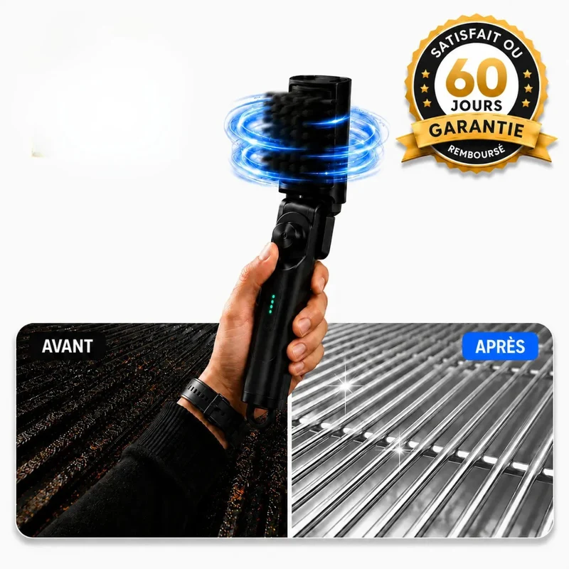 Brosse Électrique Rotative pour Grille et Plancha